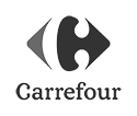 logo back and white Carrefour