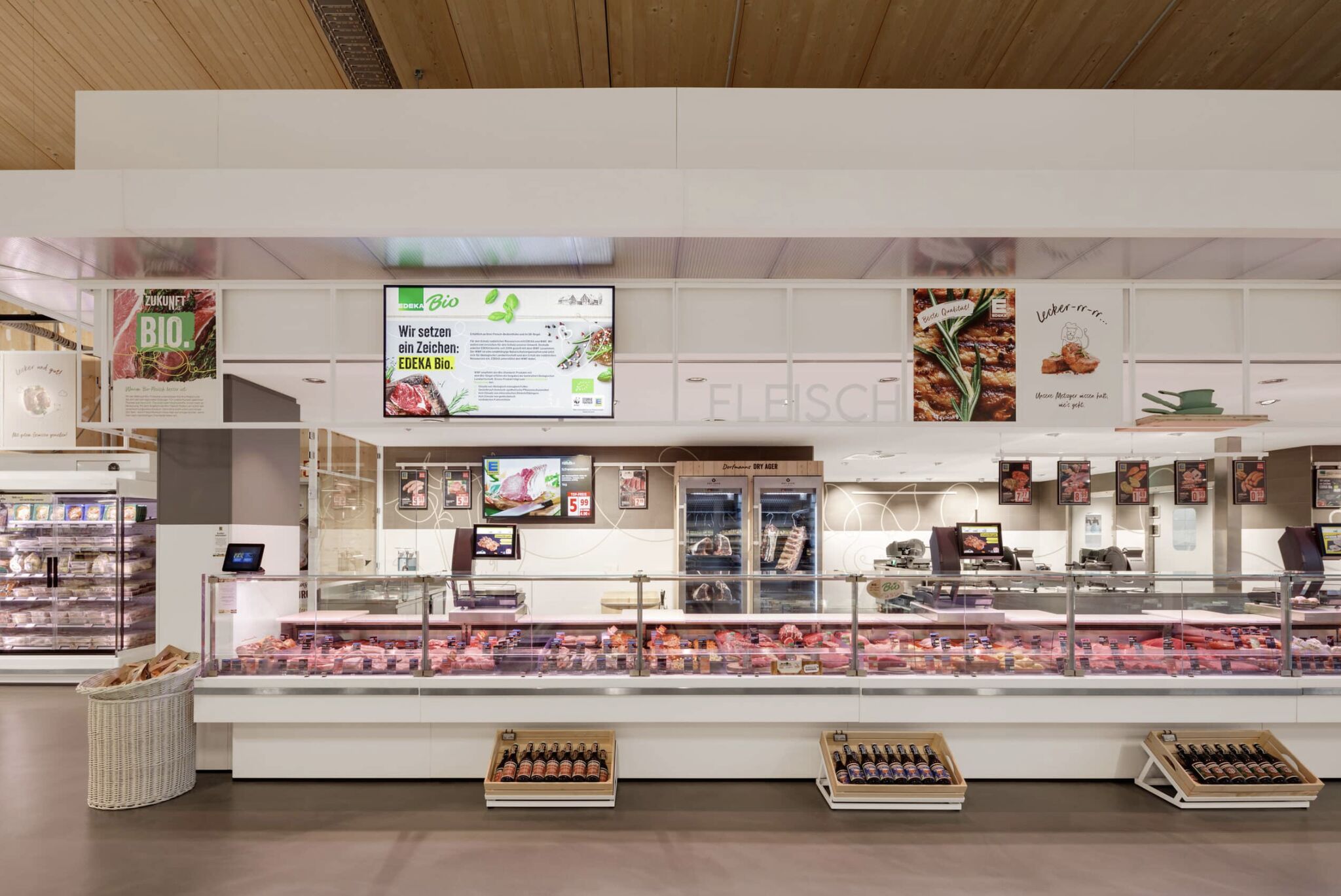 Meat section of Edeka Nauen